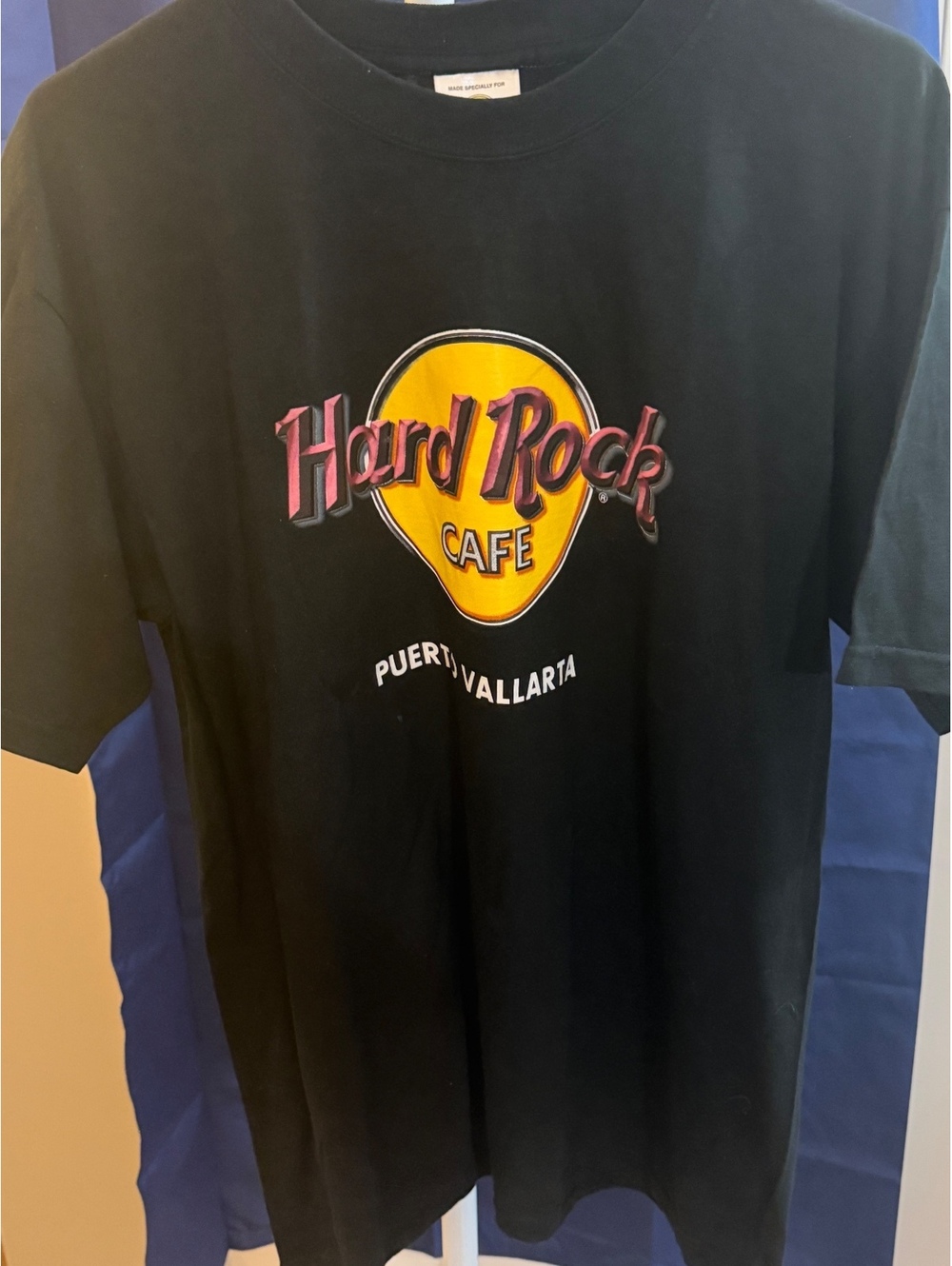 Hard Rock Cafe Puerto Vallarta Black Cotton T-Shirt Large